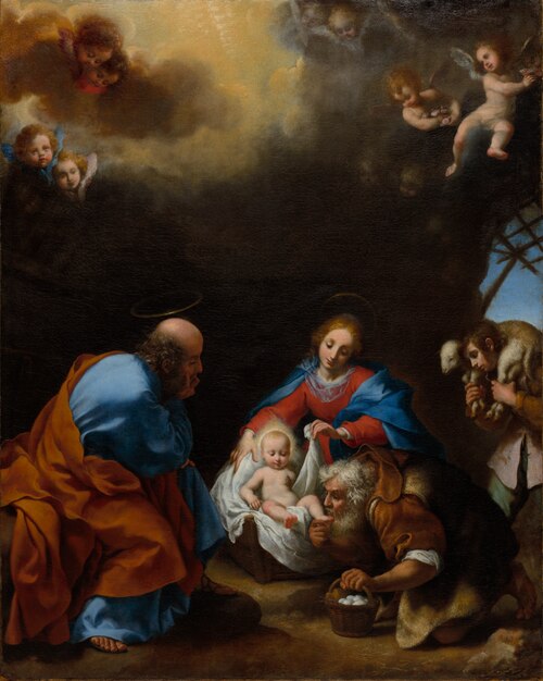 Adoration of the Shepherds, 1670, Carlo Dolci