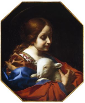Saint Agnes, 1670, Carlo Dolci