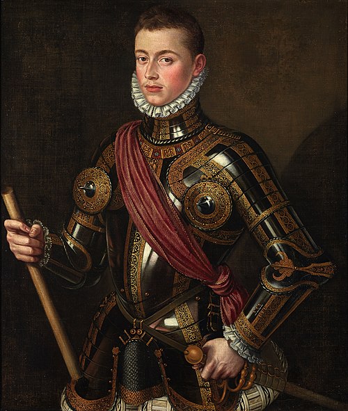 Don Juan d'Autriche armé, 1567, Alonso Sánchez Coello