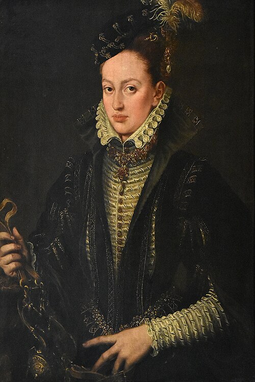 Portrait of a woman, possibly Margaretha of Habsburg (1522-1586), 1574, Alonso Sánchez Coello