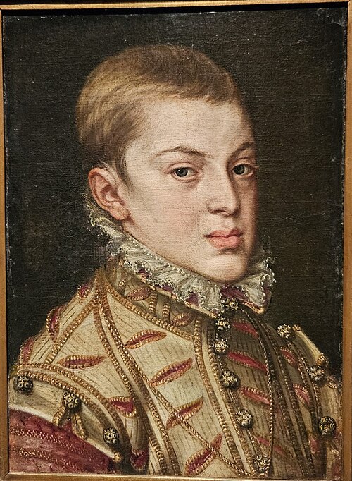 Retrato do Príncipe D. Carlos de Áustria, 1654, Alonso Sánchez Coello