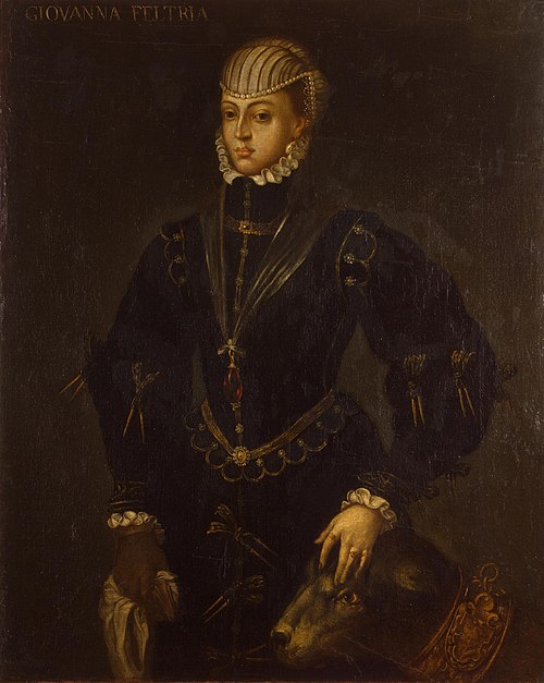 Portrait of Giovanna Feltria, 1565, Alonso Sánchez Coello