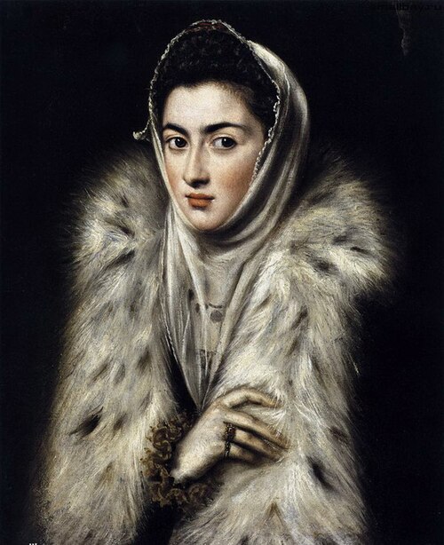 Lady in a Fur Wrap, 1577, Alonso Sánchez Coello