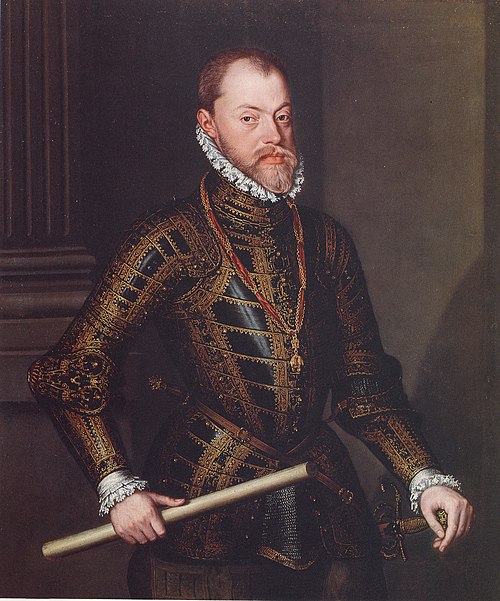 Philip II in Armour, 1570, Alonso Sánchez Coello