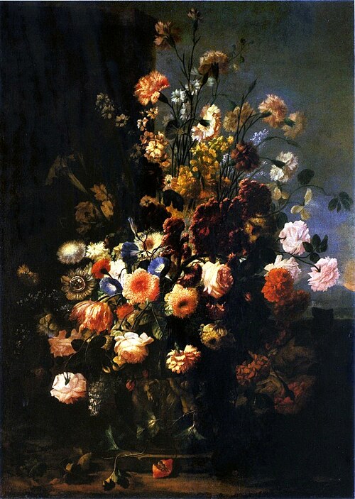 Nature morte avec des fleurs. (2), 1680, Karel Vogelaer