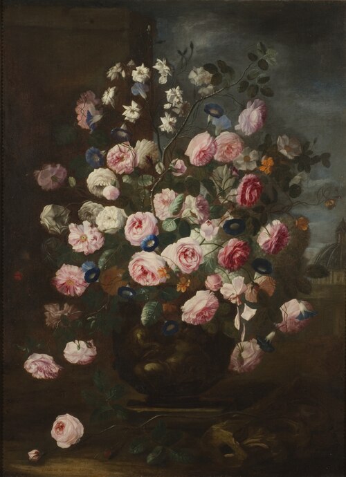 Roses in an Urn, , Karel Vogelaer