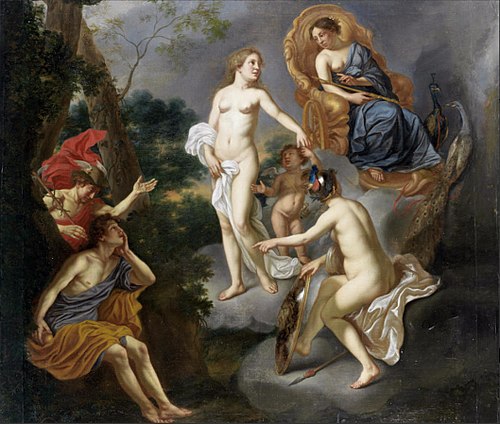 The judgement of Paris, 1660, Carel van Savoyen