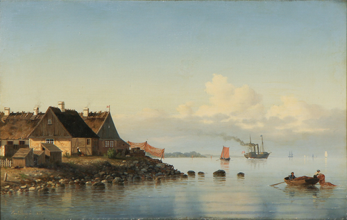 The coast at Taarbæk., 1859, Carl Emil Baagöe