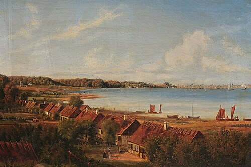 The coast at Humlebæk., 1861, Carl Emil Baagöe
