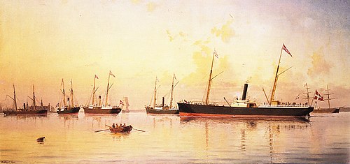 Sox ships from Burmeister & Wain in 1865., 1865, Carl Emil Baagöe
