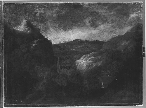 Blick auf einen Gebirgssee, 1804, Carl Conjola
