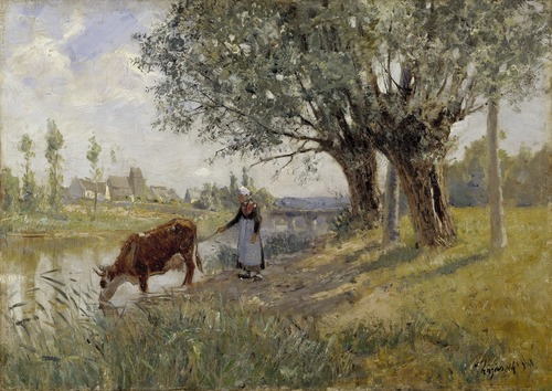 Countryside near Grez-sur-Loing, 1889, Carl Trägårdh