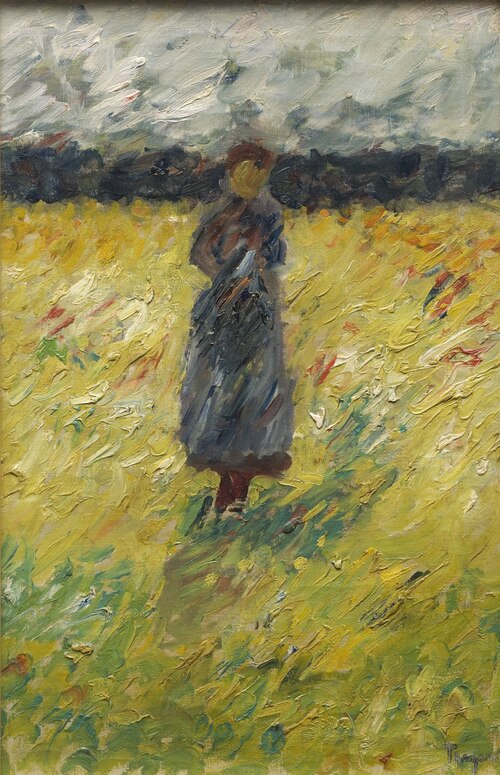 Vallflicka, 1890, Carl Trägårdh