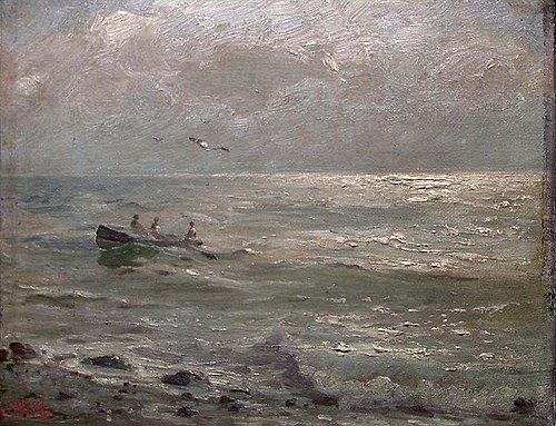 Beach near Dover, 1889, Carl Wilhelm Bøckmann Barth