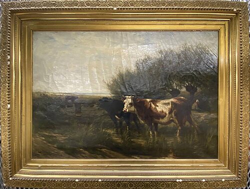 Landscape with Cattle, 1882, Carleton Wiggins