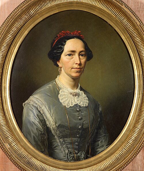 Portrait of Elisabeth Schuurman, 1876, Otto Eerelman