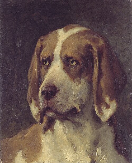 Kop van een hond, 1912, Otto Eerelman