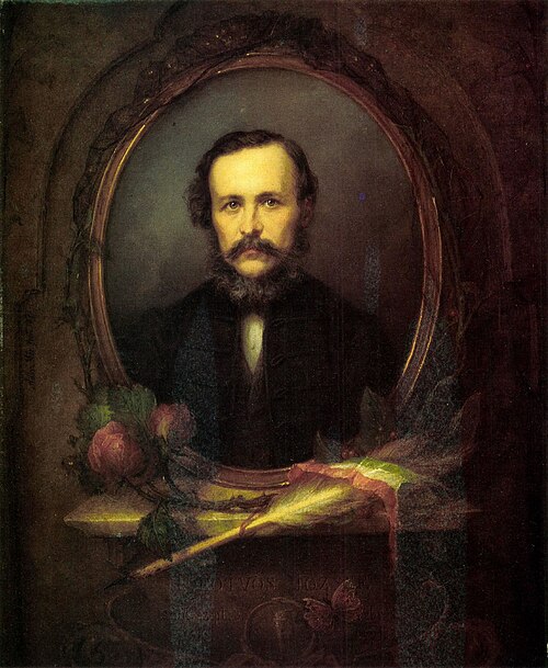 Portrait de József Eötvös, 1872, Mór Adler
