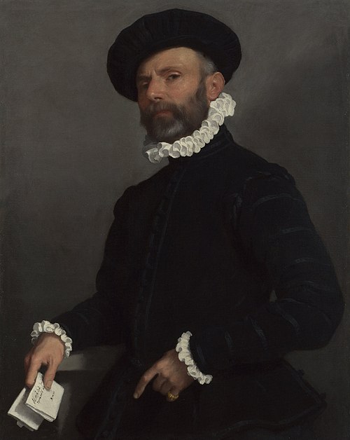 Man holding a Letter, 1570, Giovanni Battista Moroni