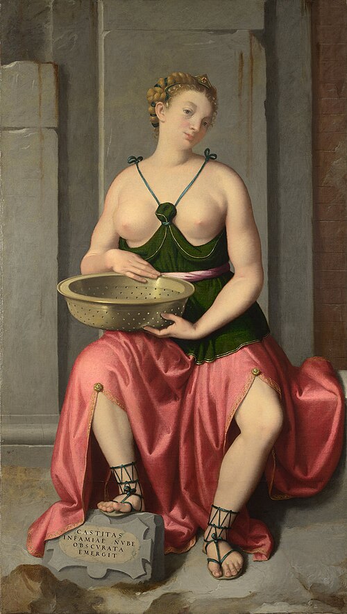 The Vestal Virgin Tuccia, 1555, Giovanni Battista Moroni