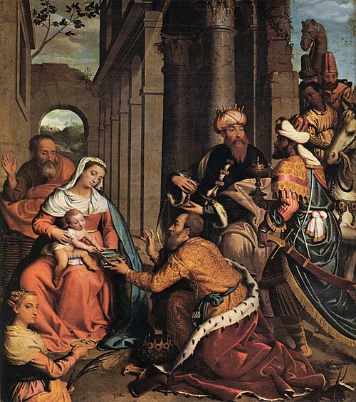 The Adoration of the Magi with Saint Lucy, , Giovanni Battista Moroni