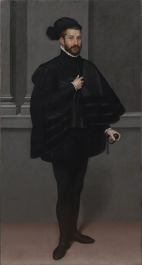 Le Gentilhomme en noir, 1567, Giovanni Battista Moroni