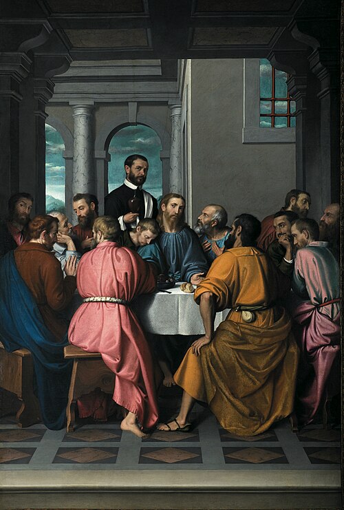 The last supper, 1569, Giovanni Battista Moroni