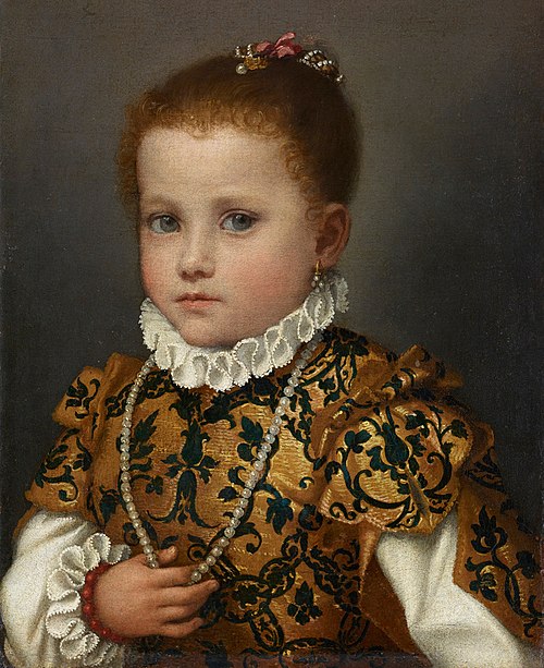 Portrait of a child of the House of Redetti, 1570, Giovanni Battista Moroni