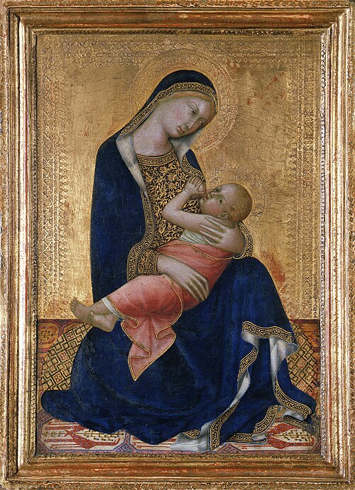 Madonna lactans, 1400, Lippo Memmi