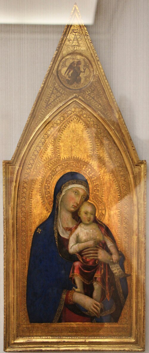 Maria mit dem Kind, 1333, Lippo Memmi