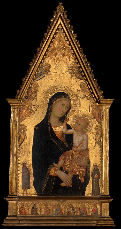 Madonna and Child with Saints and Angels, 1350, Lippo Memmi
