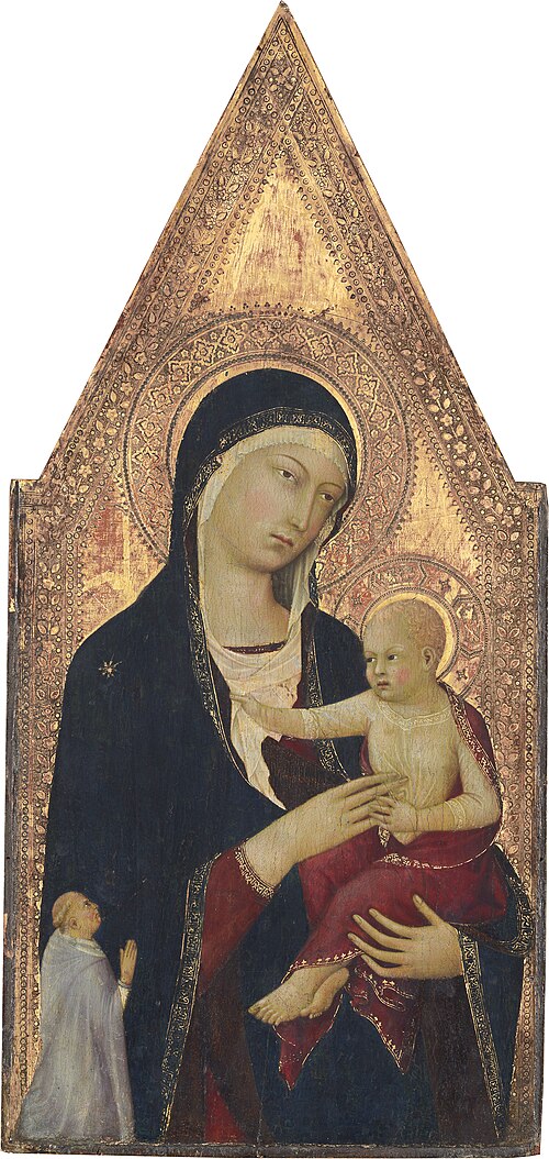 Madonna and Child with Donor, 1327, Lippo Memmi