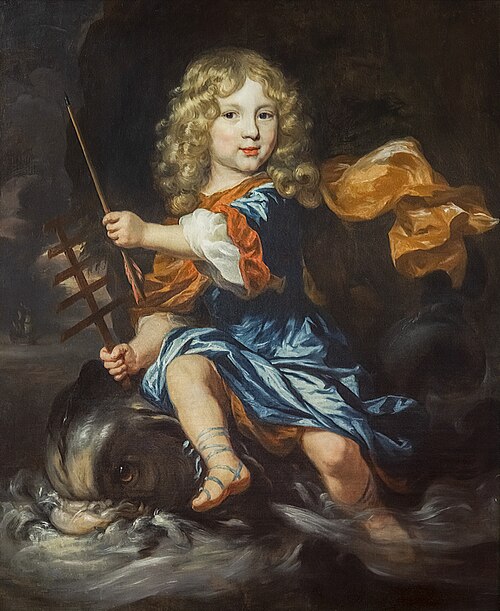Enfant et triton, 1700, Nicolas Maes