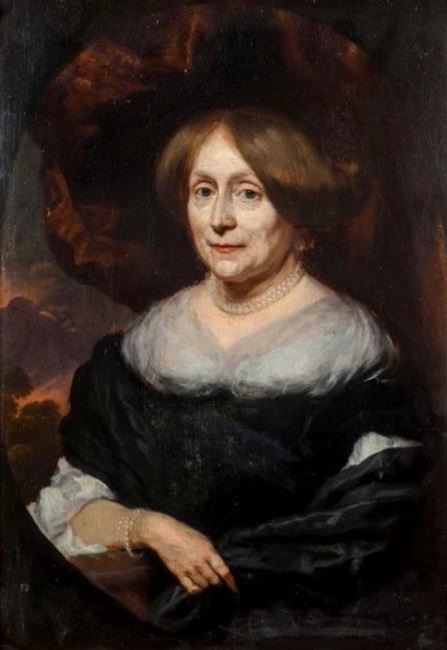 Portrait de Maria Theding van Berkhoud, épouse de Nicolas de Bye, 1676, 1676, Nicolas Maes