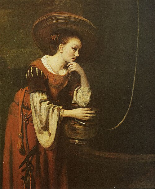 Woman by a well, 1652, Nicolas Maes