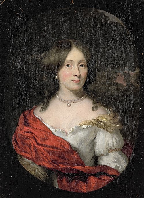 Portrait of Belichje Hulft (1656-1714), wife of Gerard Röver, Amsterdam merchant and shipowner, 1680, Nicolas Maes