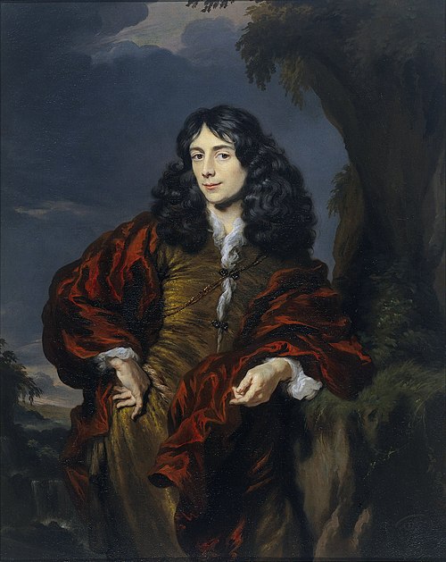 Portrait of a young man, possibly Simon van Alphen (1650-1730), 1680, Nicolas Maes