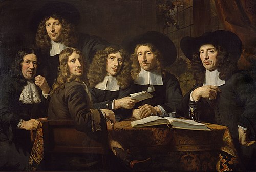 The directors of the Amsterdam Surgeon's guild, 1679, Nicolas Maes