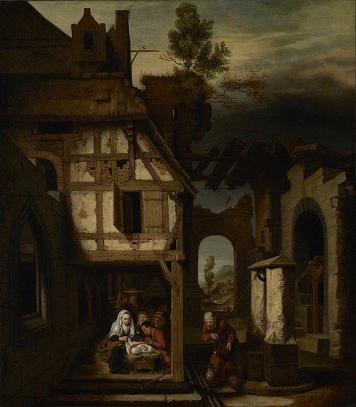 Adoration of the Shepherds, 1660, Nicolas Maes