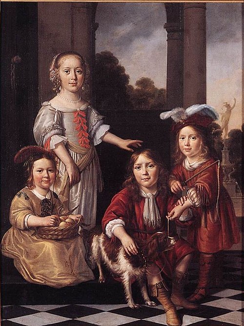 Portrait of Four Children, 1657, Nicolas Maes