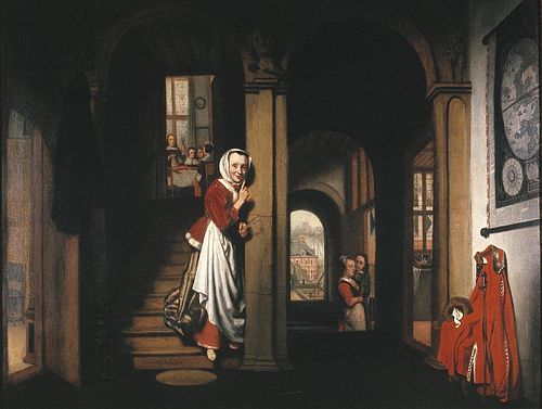 Eavesdropper, 1657, Nicolas Maes