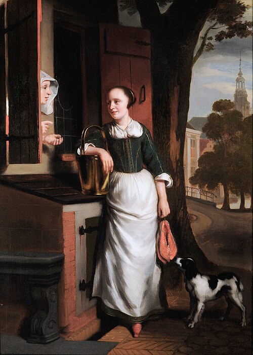 Two chattering housewives, 1655, Nicolas Maes