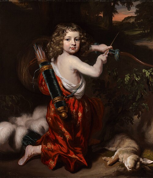 A Portrait of a young Boy dressed as a Hunter, 1670, Nicolas Maes