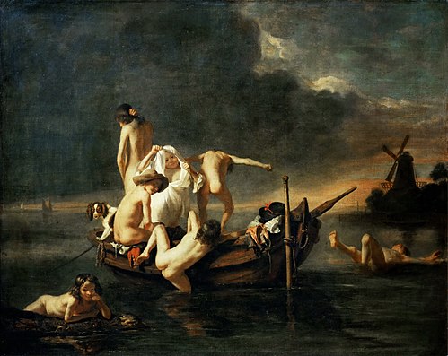 La Baignade, 1650, Nicolas Maes