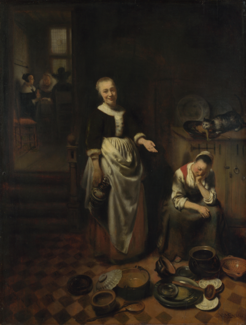 The Idle Servant, 1655, Nicolas Maes