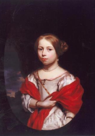 Portrait of Agatha van Loon (1666-1699), 1673, Nicolas Maes
