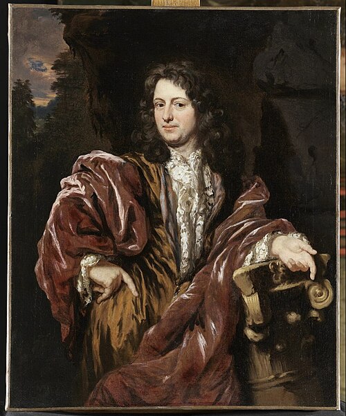 Portrait de Hermanus Amija, époux de Catherine de Vogelaar, 1683, Nicolas Maes