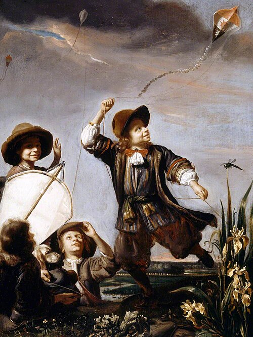 Boys flying Kites, 1672, Nicolas Maes