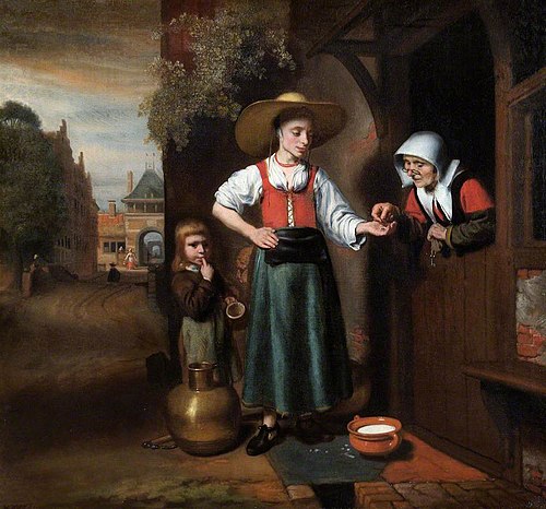 The Milkwoman, 1656, Nicolas Maes