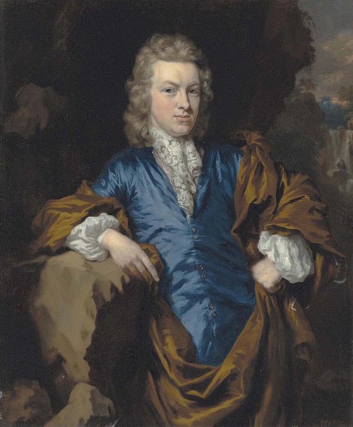 Portrait of a gentleman in blue, 1680, Nicolaes Maes